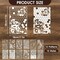 12Pcs Mixed Painting Stencils – Reusable Art Craft Templates, Wood Grain, Flower, Texture & Spider Web Designs for Wall, Canvas, Cake, Card & DIY Projects (11×7'')